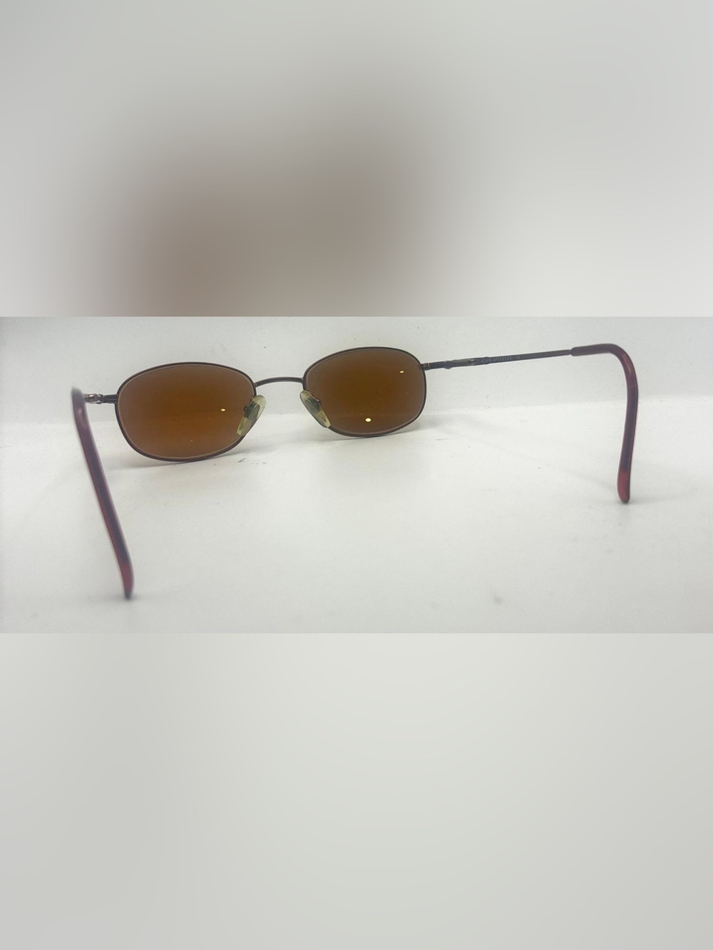 Alain Afflelou 029 Brown Oval Metal Sunglasses Frames Only - Picture 5 of 8